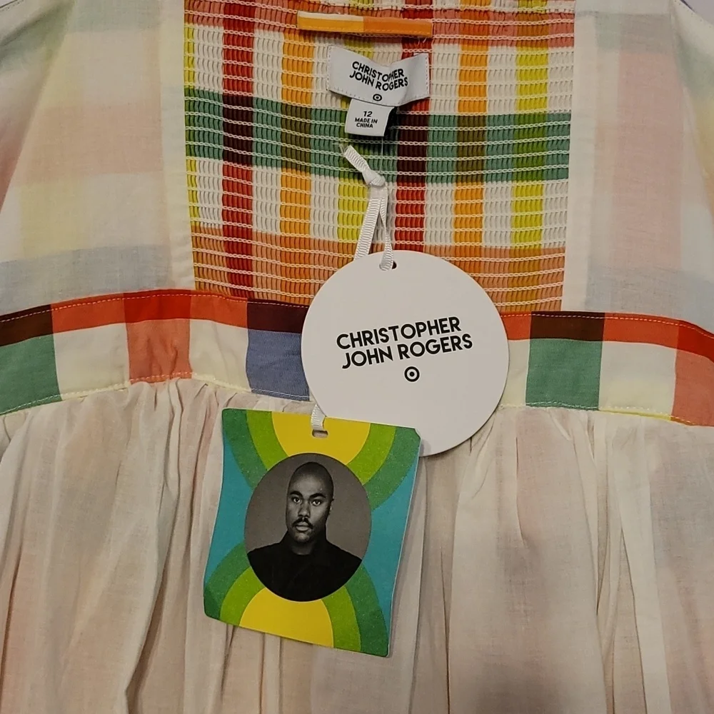 Christopher John Rogers  for Target Plaid Wide Strap Dress - Picture 14 of 16